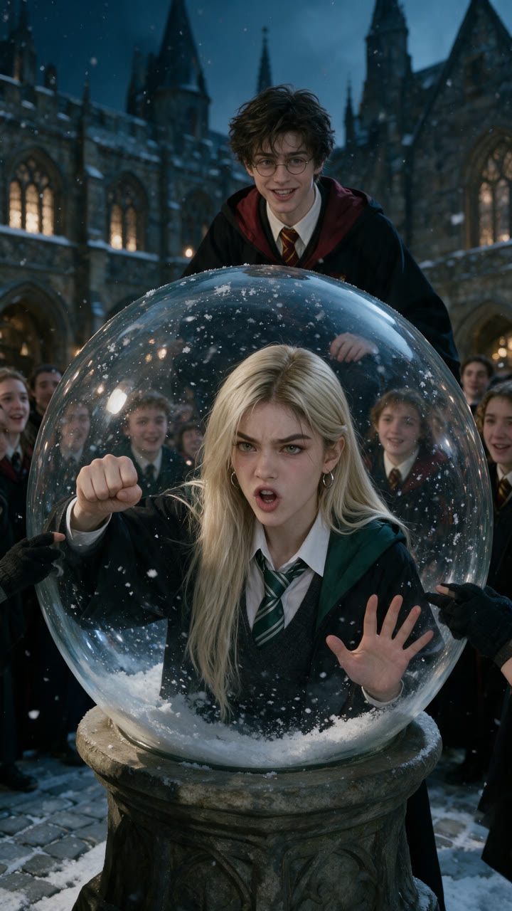 Snow Globe card: Shake it and I'll hex you.