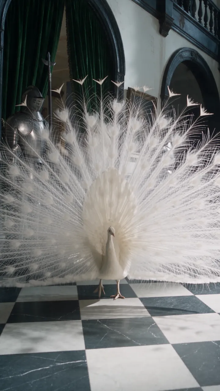 Gerald the white peacock