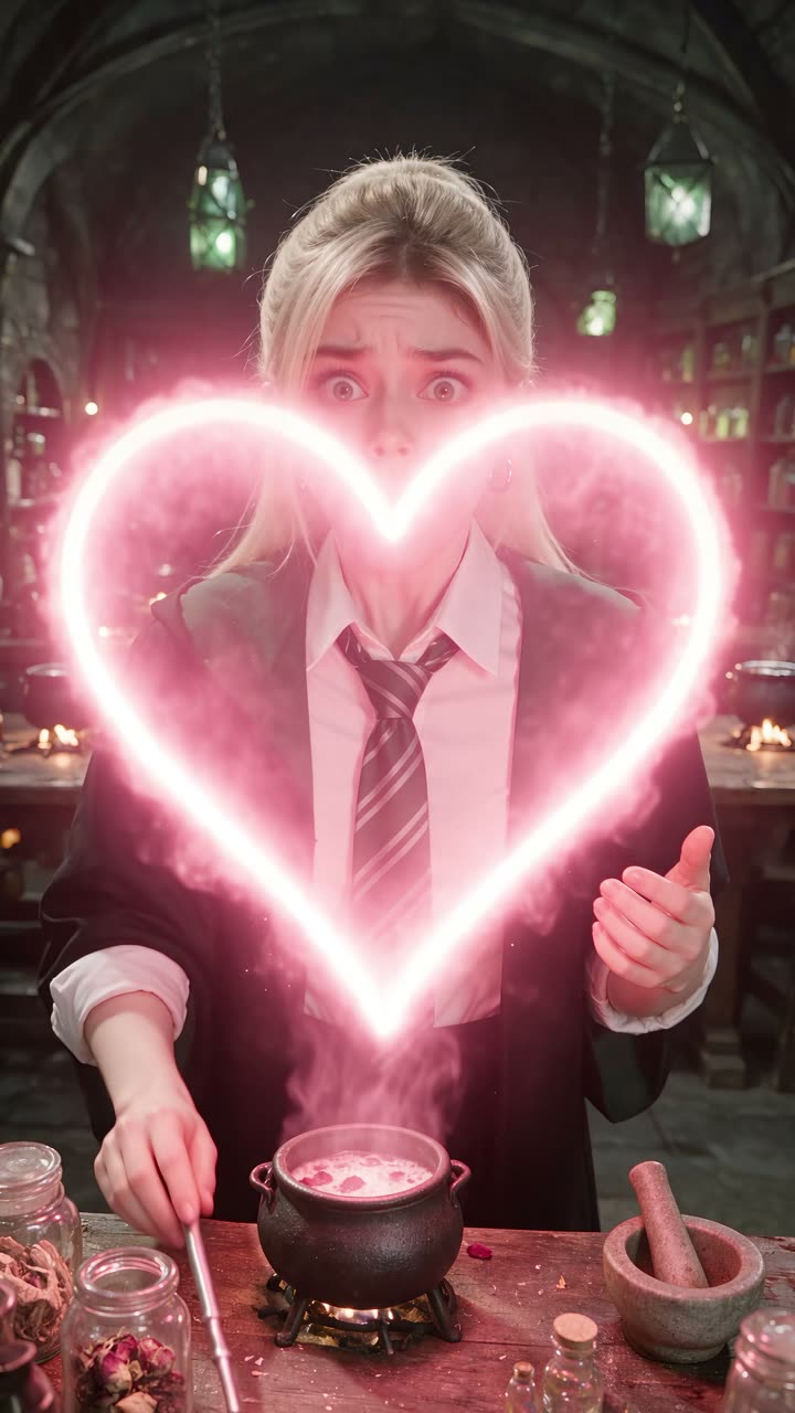 Malfoid in a still from “Malfoid's Love Potion Tutorial Goes Horribly Wrong”