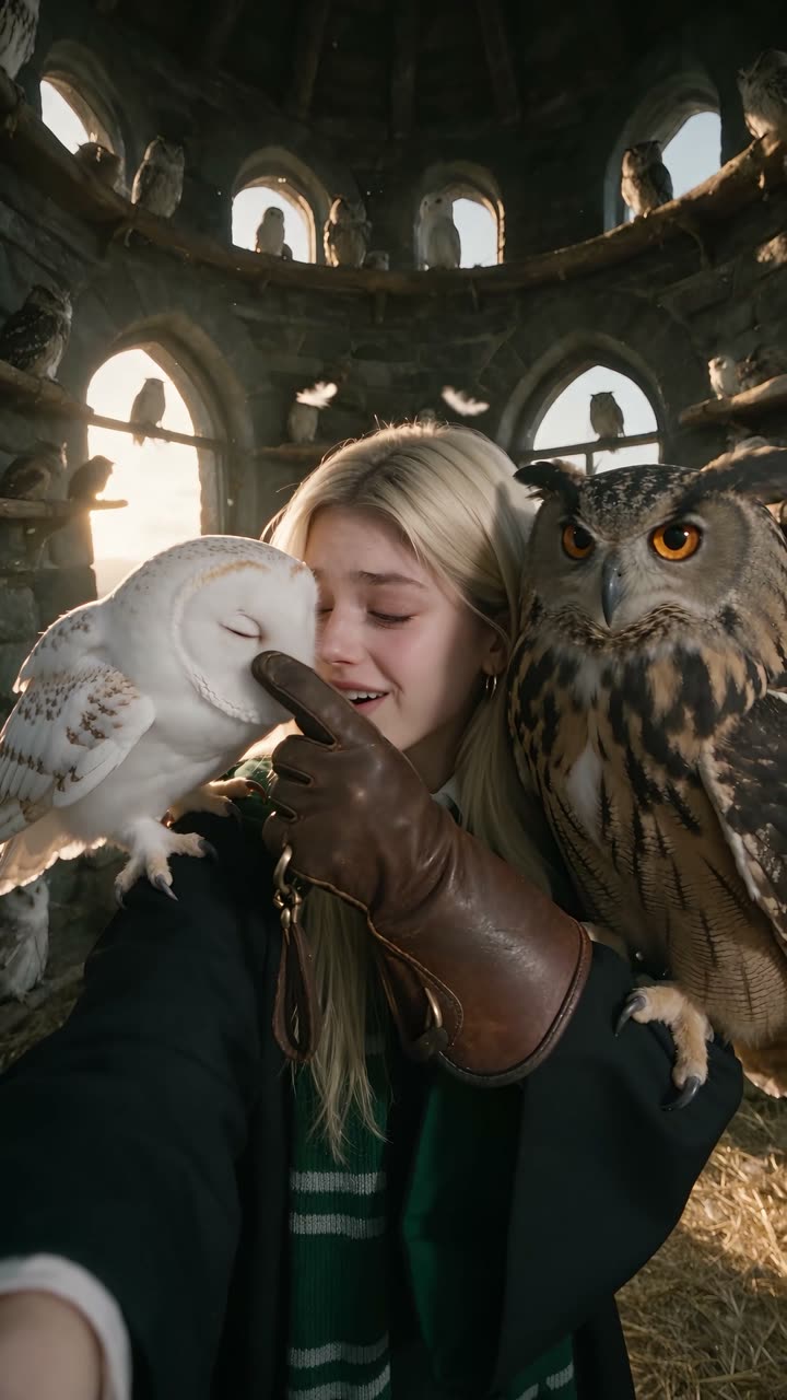 Malfoid in a still from “Malfoid's Owl Tour Gets Awkward When HIS Owl Shows Up”